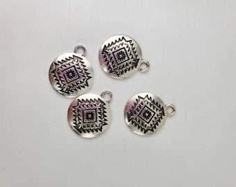 Southwestern design  charm. Southwestern charm beads.