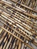 superior bamboo garden stakes, sticks for trellis plant support diy floral arranging crafts, 3 foot length made in USA, 1 dozen durable rods 