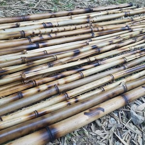 3 ft superior bamboo garden stakes,  sturdy sticks for trellis plant support diy floral arranging crafts, made in USA, 1 dozen durable rods