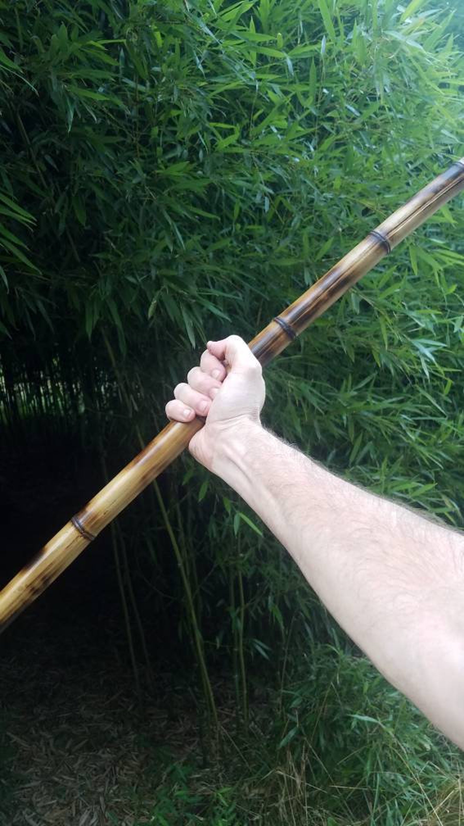 Youth bamboo hiking stick petite 39 inch short allnatural Etsy