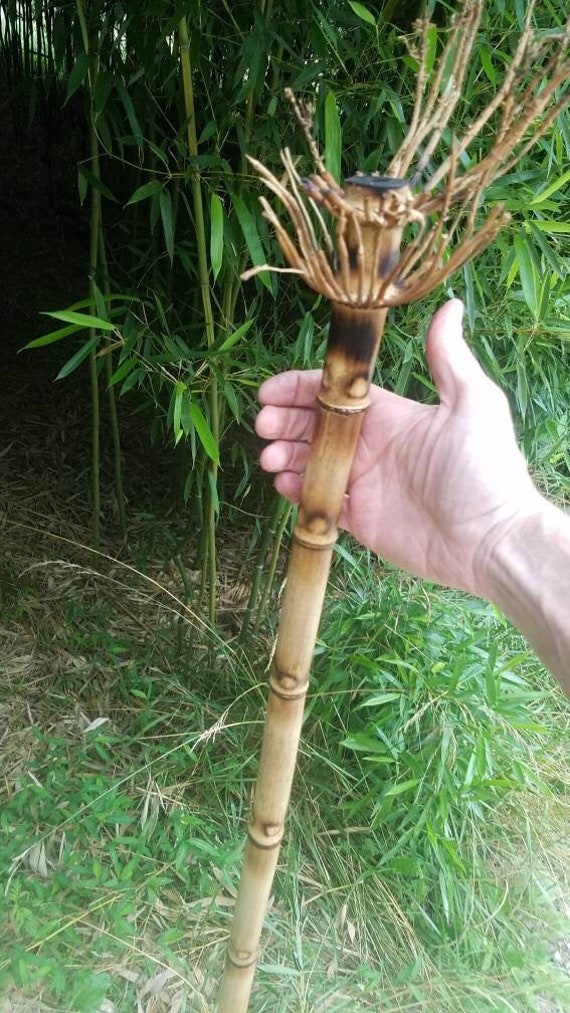 Bamboo hiking stick all natural made in USA lightweight Etsy