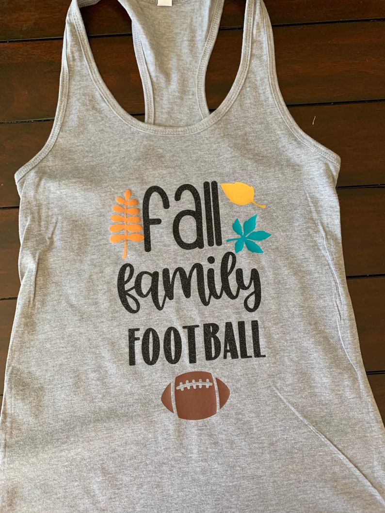 Fall family football tank
