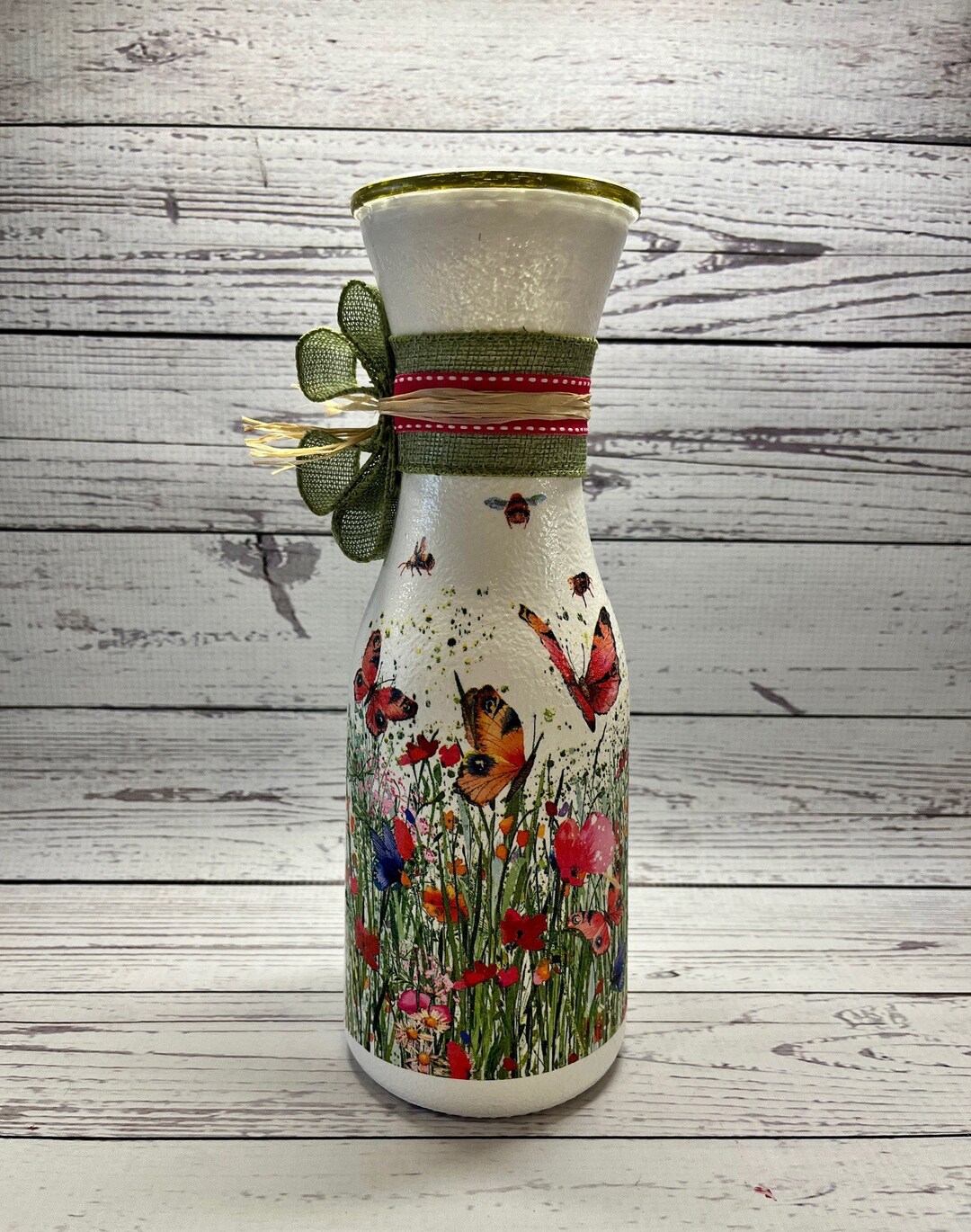 Large Butterfly Vase-Carafe