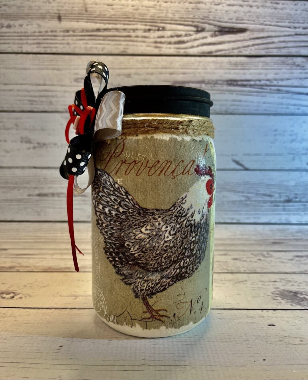 CHICKEN FARM, Chicken Decor, Rooster Decor, Farmhouse, Glass Vase