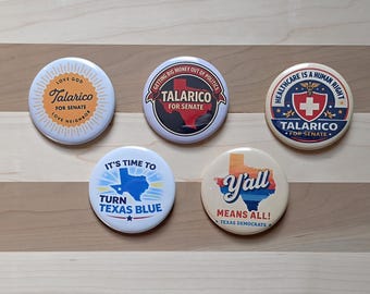 James Talarico for Senate Button Pack | Set of 5 Progressive Campaign Pins