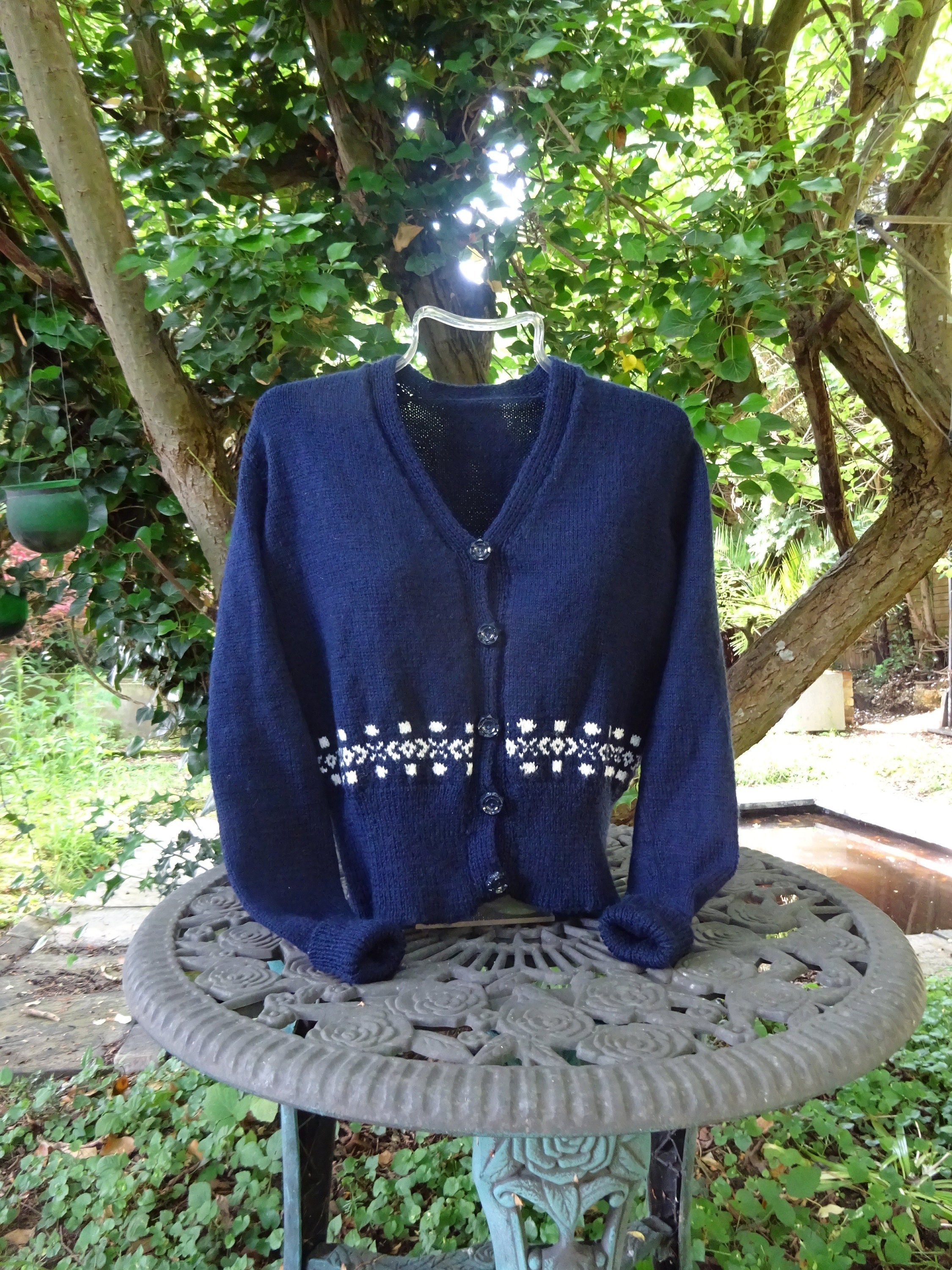 Sparkly navy deals cardigan
