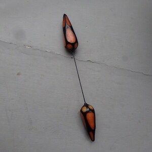 Rare 1930s BAKELITE HAT PIN-30s Stunning Art Deco Phenolic and Bakelite Hat Pin. image 2