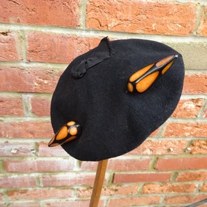 Rare 1930s BAKELITE HAT PIN-30s Stunning Art Deco Phenolic and Bakelite Hat Pin. image 7