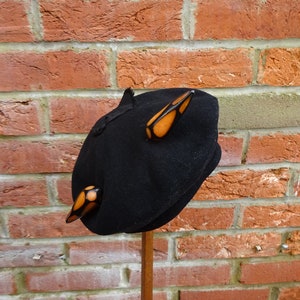 Rare 1930s BAKELITE HAT PIN-30s Stunning Art Deco Phenolic and Bakelite Hat Pin. image 6