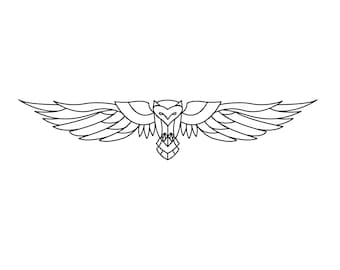 Gufo Magico Geometrico SVG