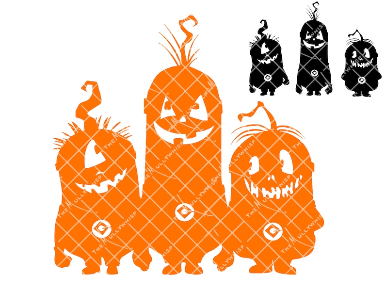 Jack O Lantern Minions SVG Etsy