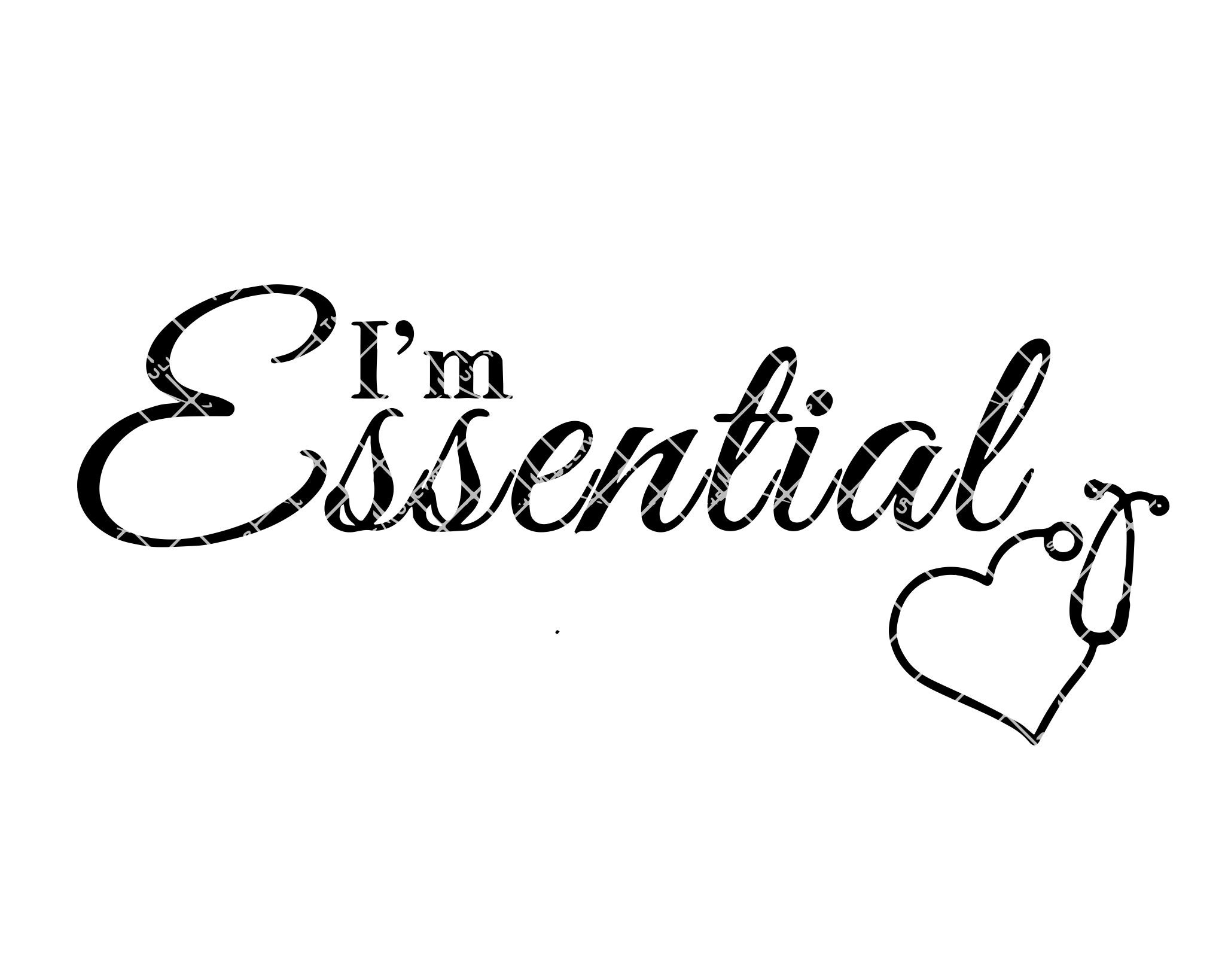 I’m Essential SVG - Etsy