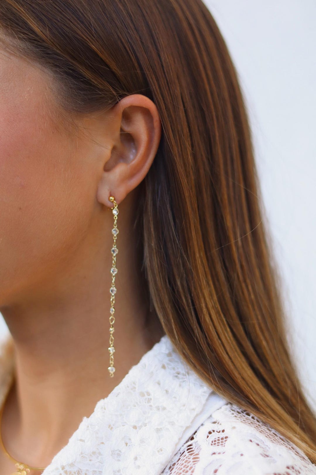 Gold Bezel Chain Dusters - Etsy
