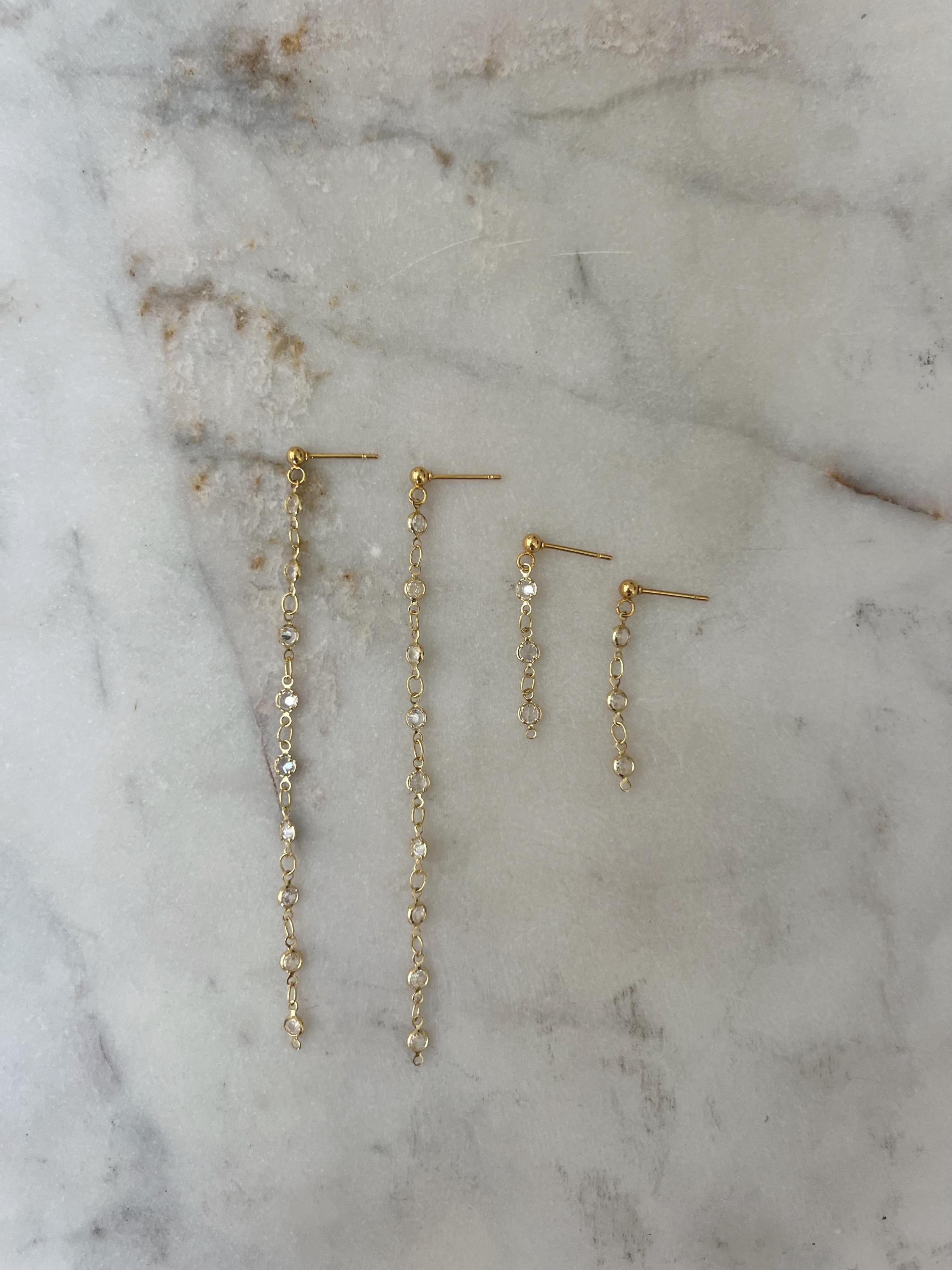 Gold Bezel Chain Dusters - Etsy