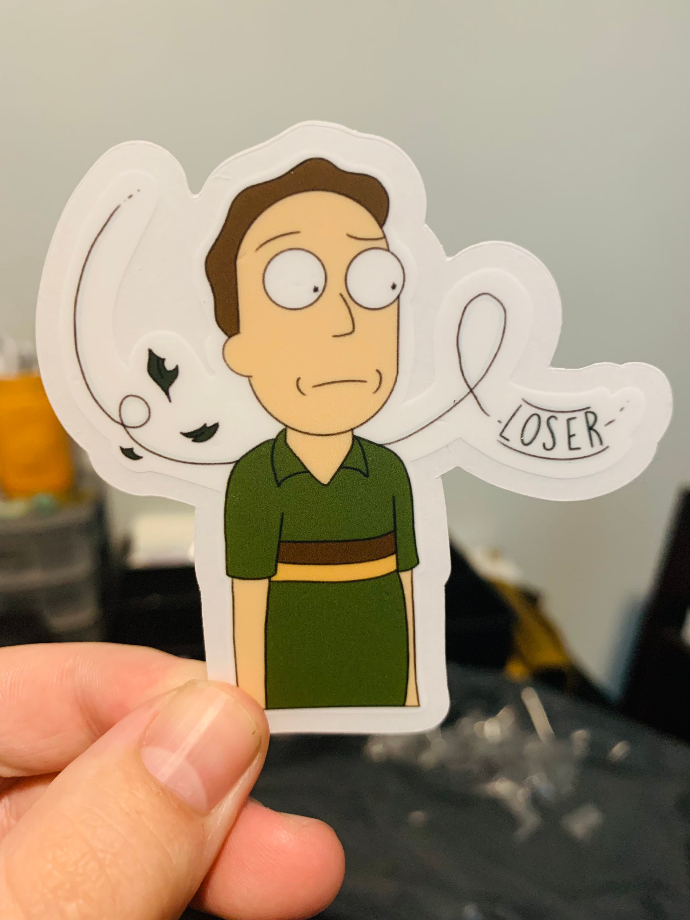 Rick & Morty Jerry Loser Sticker Etsy.de