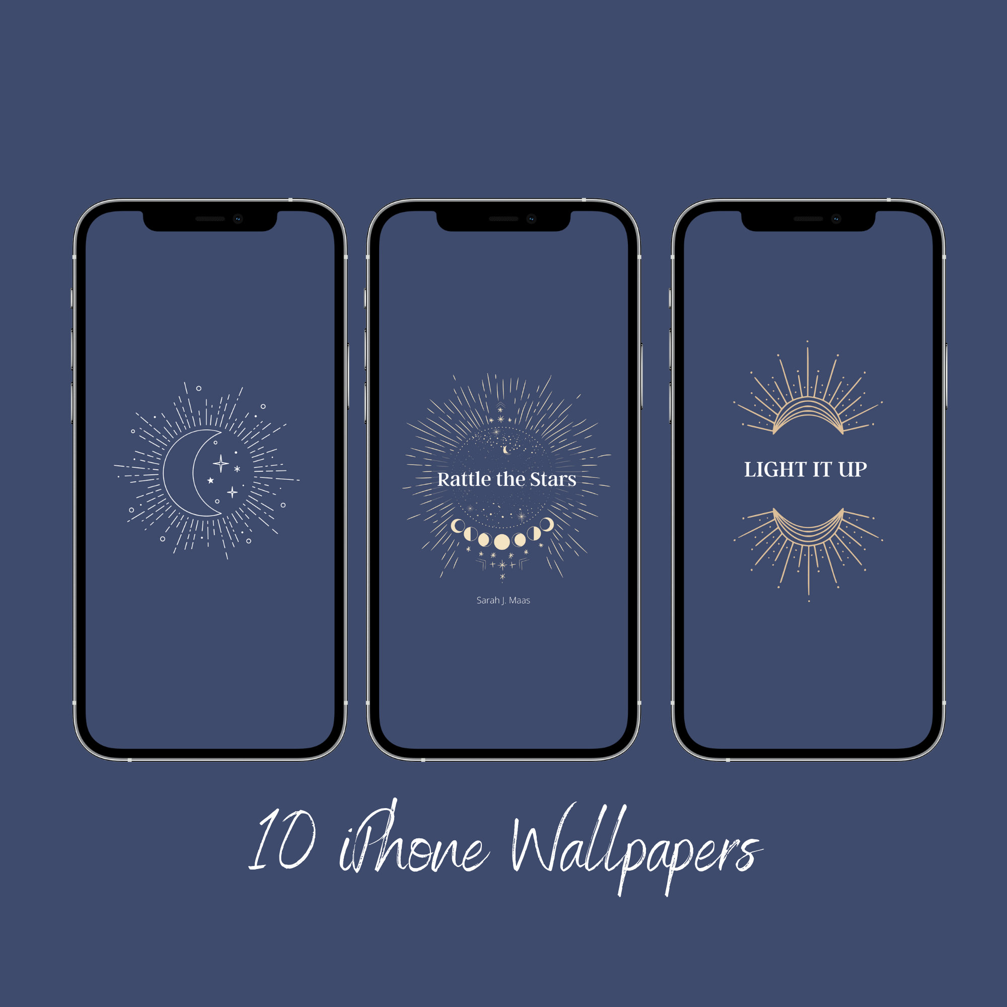 Iphone Wallpapers Sarah J. Maas Books Inspired Wallpapers - Etsy