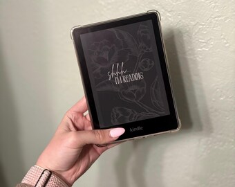 Shh I'm Reading Kindle Background Wallpaper Black Florals