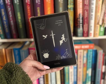 Kindle Background, E-Reader Wallpaper, Book Themed, Kindle Plug, Custom Book Cover