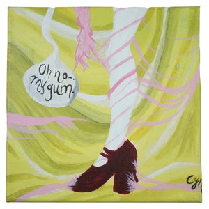 Oh No My Gum Acrylic Painting