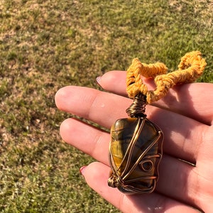Tropical Tiger’s Eye Crystal Necklace