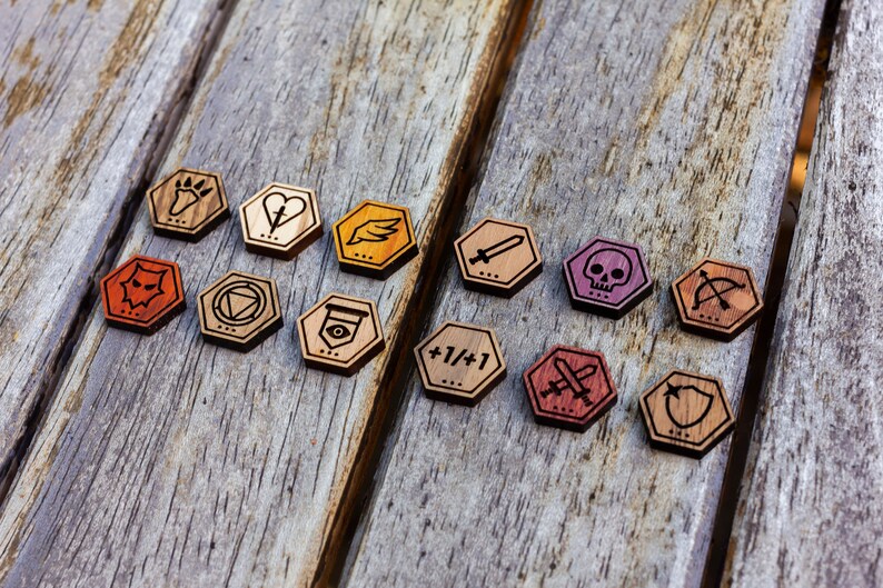 Ability Counters for Magic the Gathering Wooden Ikoria & Etsy