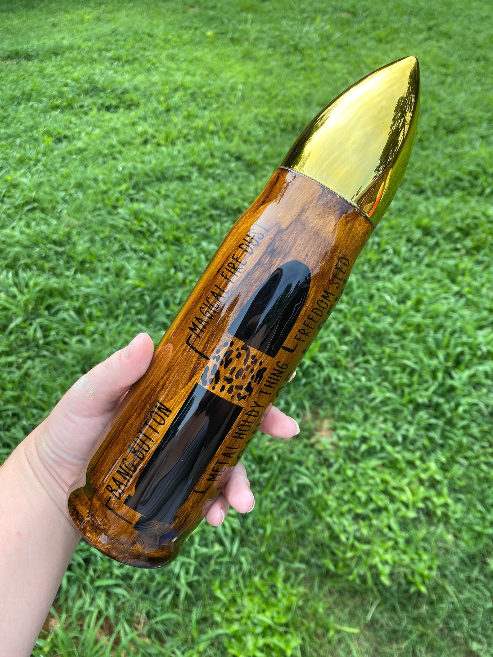 Bullet tumbler gun tumbler mens gift boyfriend gift wood Etsy