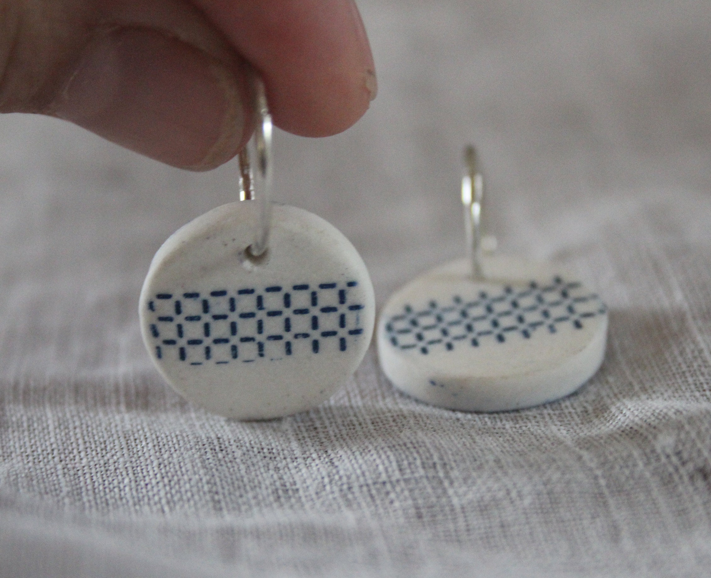 Handmade Ceramic Earrings Etsy