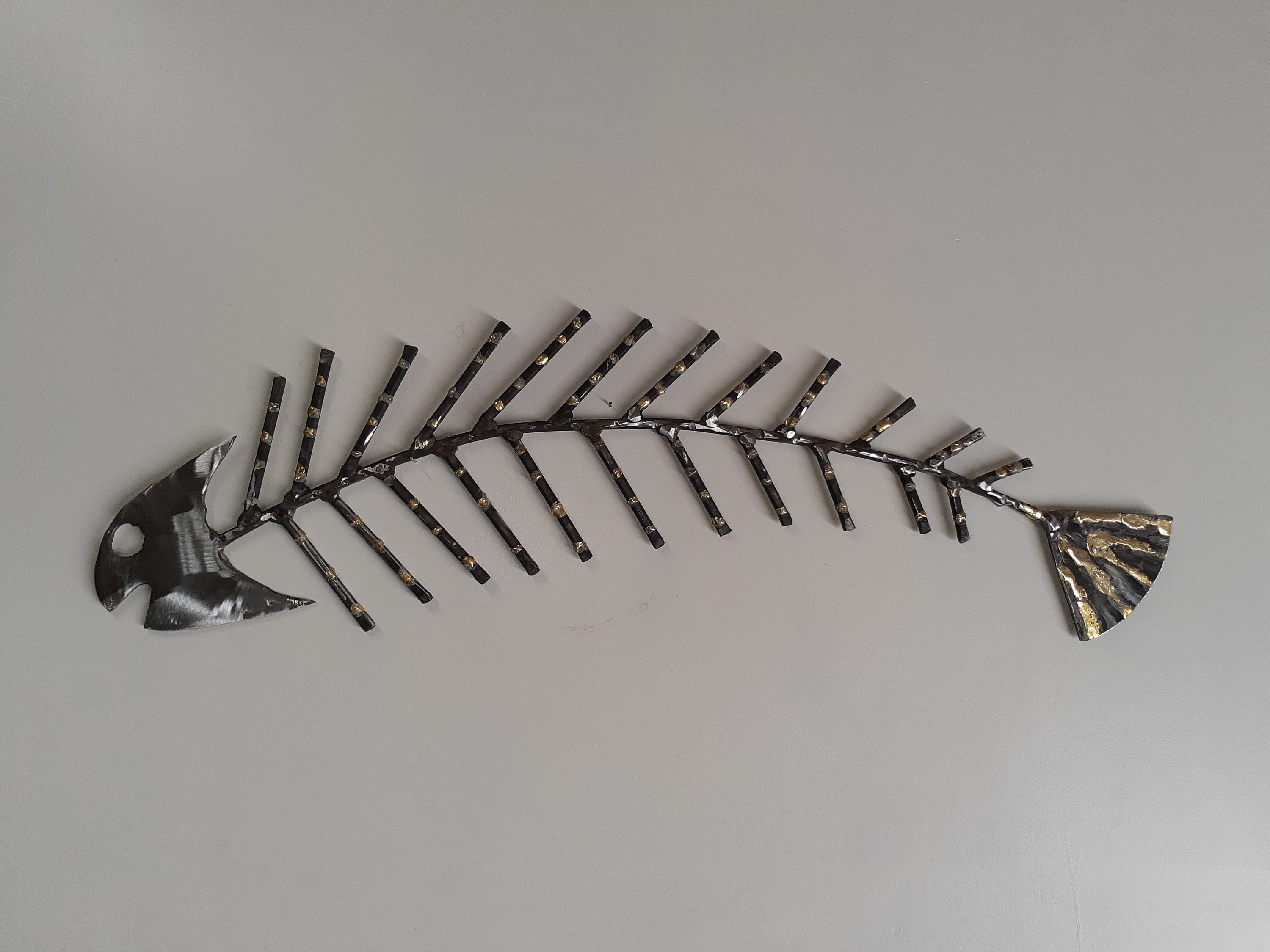 Metal Art Bonefish / Skeleton Etsy