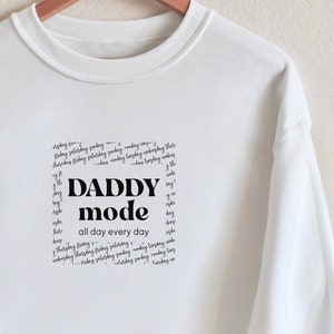 DADDY MODE | Papa Hoodie personalisiert , Sweater ,T-Shirt | Hoodie, Dad Shirt | Sweater personalisiert | Vatertagsgeschenk | Geburtstag