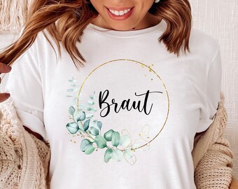 JGA Shirt | T-Shirt JGA| Braut & Team Braut T-Shirts personalisiert mit Namen für Junggesellinnenabschied | Bachelorette Party | wifey
