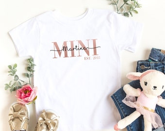 Mini | Geschwistershirt | Babybody | T-Shirt | Geburtstagsshirt | Namensshirt | Body | Baby | Geschenksidee | personalisiert | Newborn