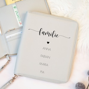 Gezinsorganizer, reisorganizer, U-boekje, vaccinatiebewijs, reisorganizer, U-boekje omslag, gepersonaliseerde organizer, paspoort, kerstcadeau