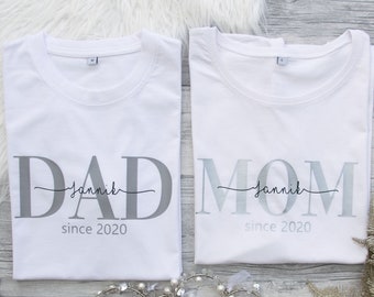 Dad Shirt Kindernamen | Papa since Hoodie personalisiert , Weihnachtsgeschenk Papa | Dad Shirt | Vatertagsgeschenk | Geburtstagsgeschenk