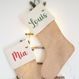 Nikolausstrumpf, Nikolausstiefel personalisiert, Weihnachtsstrumpf mit Name, Weihnachten, Adventskalender Nikolaussack, Geschenke für Kinder