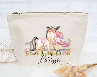 Borsa per pannolini, borsa per pannolini, borsa da toilette per bambini, portapannolini, borsa per bambini personalizzata con nome, borsa cosmetica, regalo di Natale