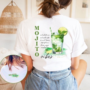 Mojito Aperoli Vintage tshirt, wildberry Lillet Cocktail Alcohol Aperol Spritz Statement t Shirt, Beste Freundin Geschenk Jga Braut Bride