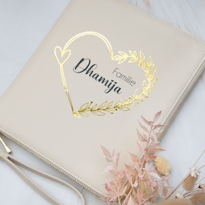 Organizador familiar, organizador de viajes, certificado de vacunación, organizador de viajes, funda de U-book, organizador personalizado, regalo de Navidad, pasaporte,
