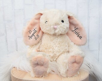 Cuddly toy deer personalized with name date of birth | Easter | Gift for the birth | Birthday gifts | Gifts Children | Soft toy
