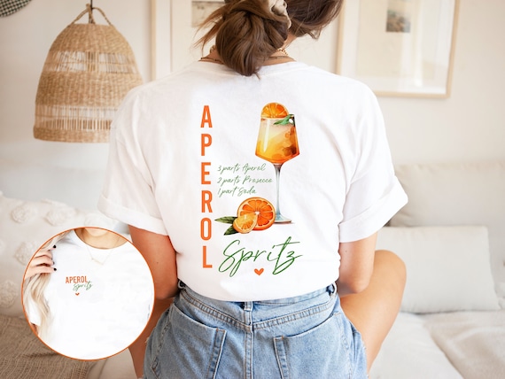 Holy Aperoli Vintage Tshirt they See Me Aperollin Alcohol Aperol