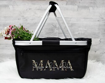 Einkaufskorb personalisiert für Mama, Einkaufstasche, Muttertagsgeschenk, Geschenkideen, Weihnachtsgeschenke Frauen, Geschenk Mama, Shopper