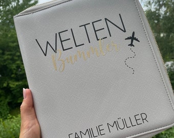 Organizador familiar, organizador de viajes, certificado de vacunación, organizador de viajes, funda de U-book, organizador personalizado, regalo de Navidad, pasaporte,