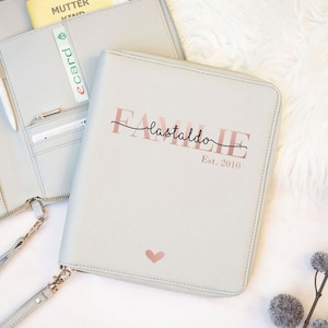 Gezinsorganizer, reisorganizer, U-boekje, vaccinatiebewijs, reisorganizer, U-boekje omslag, gepersonaliseerde organizer, kerstcadeau voor mama