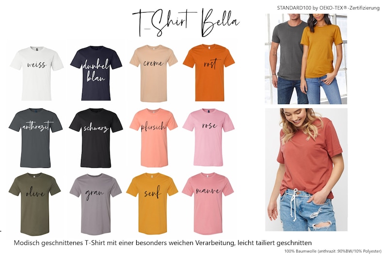 JGA Shirt Hubby Wifey Shirt Braut und Bräutigam Shirts Polterabend Bachelorette Party Bride Hochzeit Bild 2