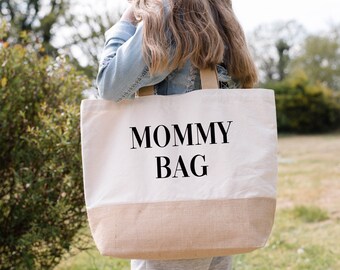 Mommy Bag, Jutetasche, Mommy Bag, Geschenksidee,  personalisierte Jutetasche, personalisiertes Geschenk, Weihnachtsgeschenk , Muttertag