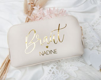 Clutch Braut Hochzeit Tasche Trauzeugin Brautjungfer personalisiert mit Namen, Brauttasche Handtasche Geschenksidee, Pouch, Täschchen