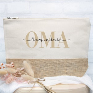Kosmetiktasche Mom, Oma personalisiert | Tasche | Kosmetikbeutel | Kulturtasche | Weihnachtsgeschenk Mama | Geschenk Freundin