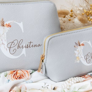 Personalized cosmetic bag with name | Gift woman | Mom | Mother's Day | Makeup bag | birthday | Best friend | Boho toiletry bag