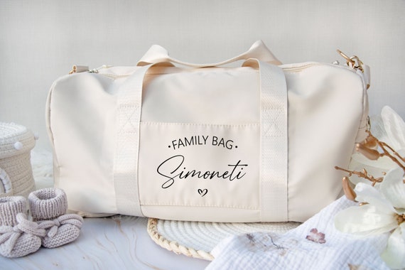 Sac maman famille, sac maman, sac hôpital, cadeau naissance, sac voyage, sac  bandoulière personnalisé avec prénom et année de naissance, bébé -   France