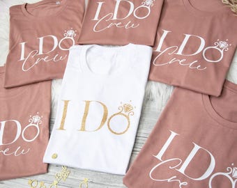 Jga Shirt personalisiert, Team Braut Shirts Jga, Junggesellinnenabschied T-Shirts, Hochzeit, Geschenk Braut, Brautjungfern, Trauzeugin