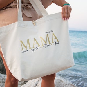 Mama Tasche, Jutetasche, Geschenke, Geschenksidee, personalisierte Jutetasche, personalisiertes Geschenk, Weihnachtsgeschenk , Strandtasche